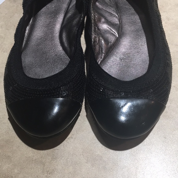 Coach Black Sequined Ballet Flats 5.5M - Picture 11 of 11